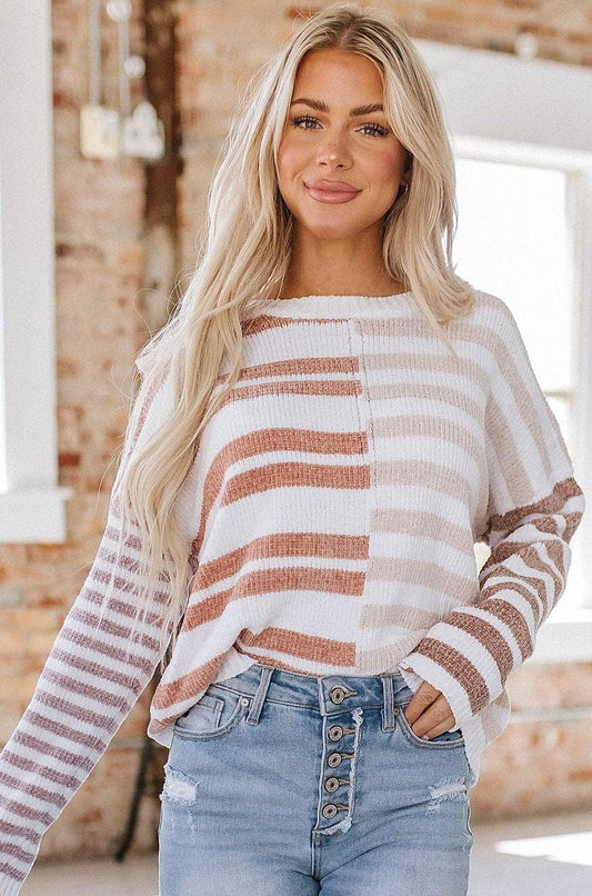 Ashton Striped Chenille Sweater
