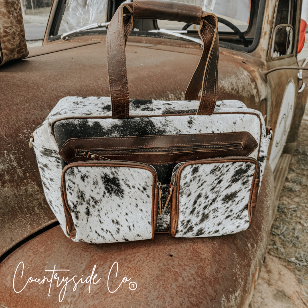 Saddlemen Cowhide Duffle Travel Bag