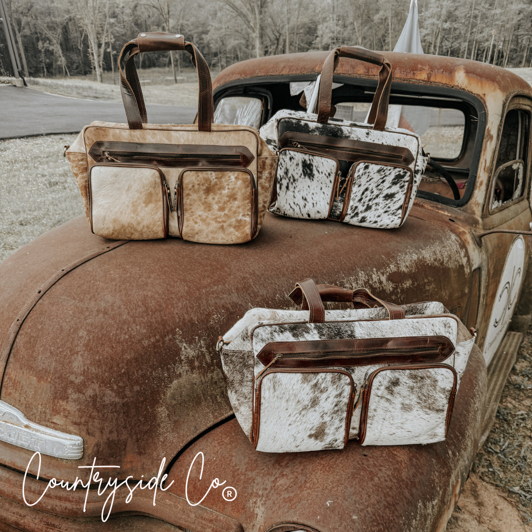 Saddlemen Cowhide Duffle Travel Bag