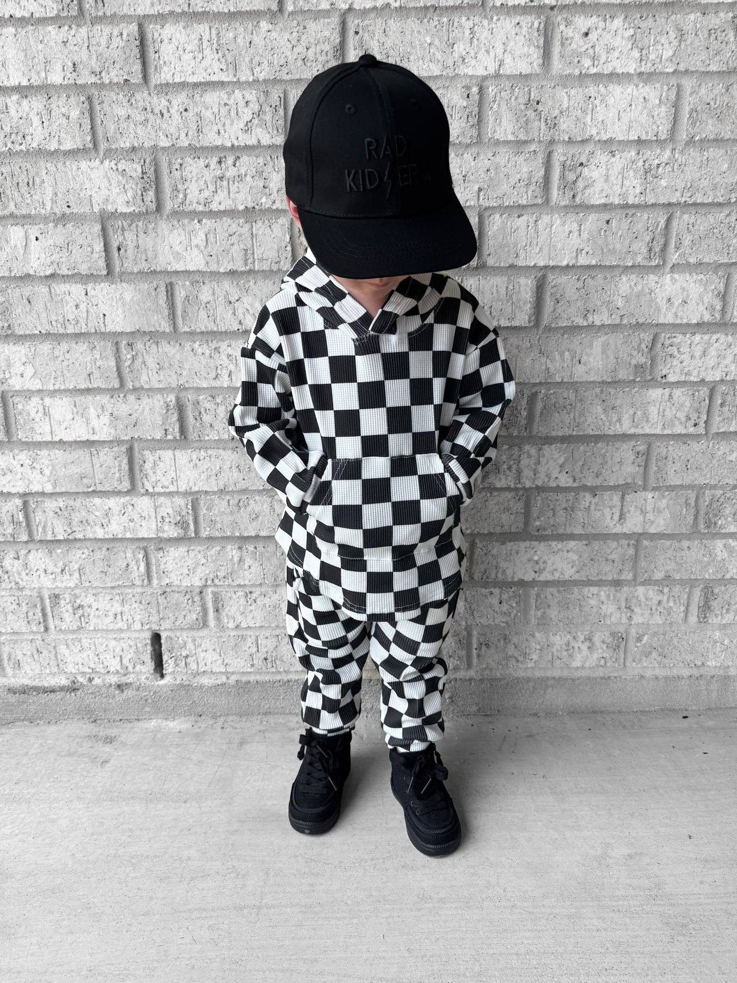 BLACK CHECKERED • WAFFLE