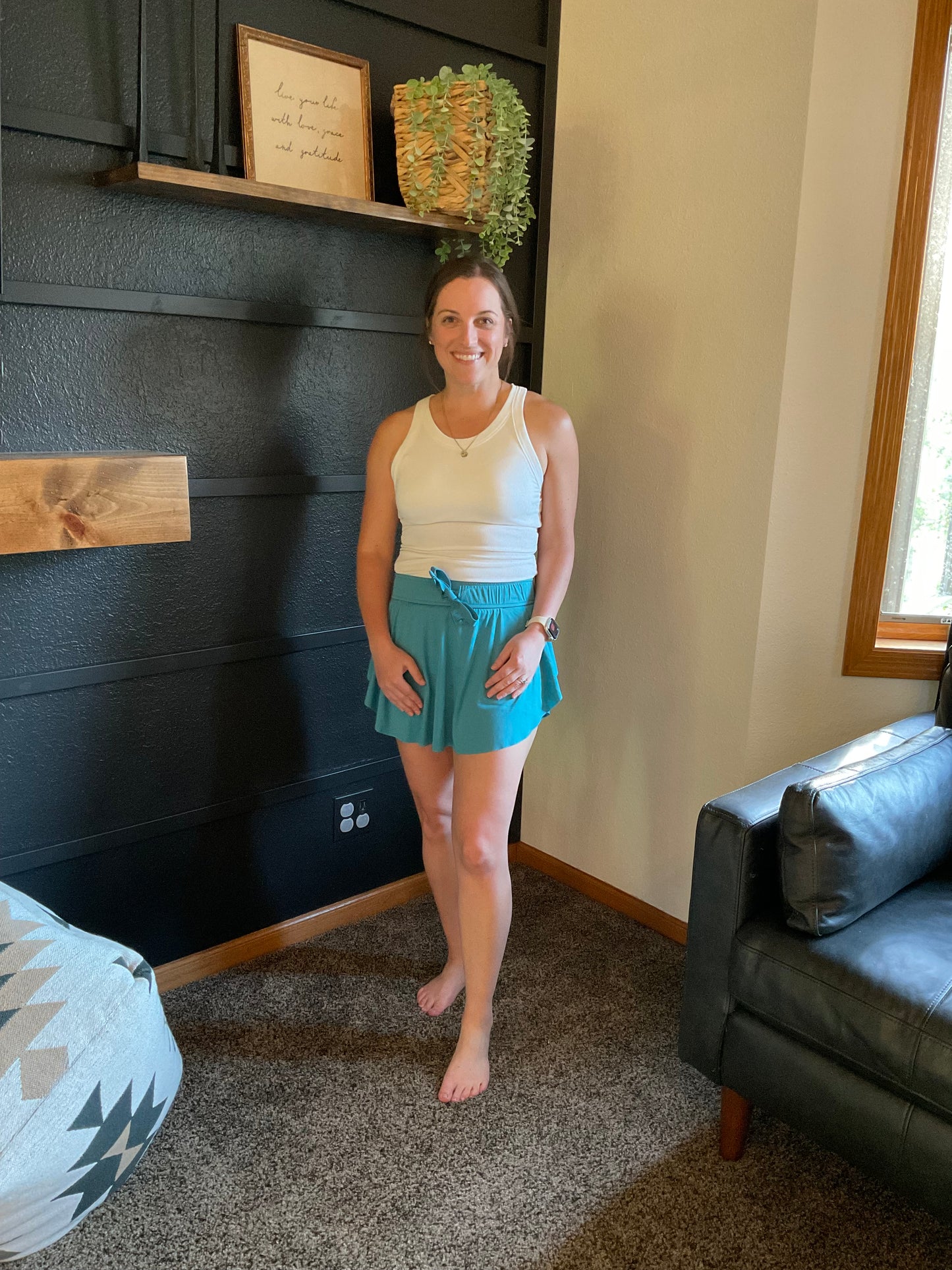 Ruffle Hem Skort