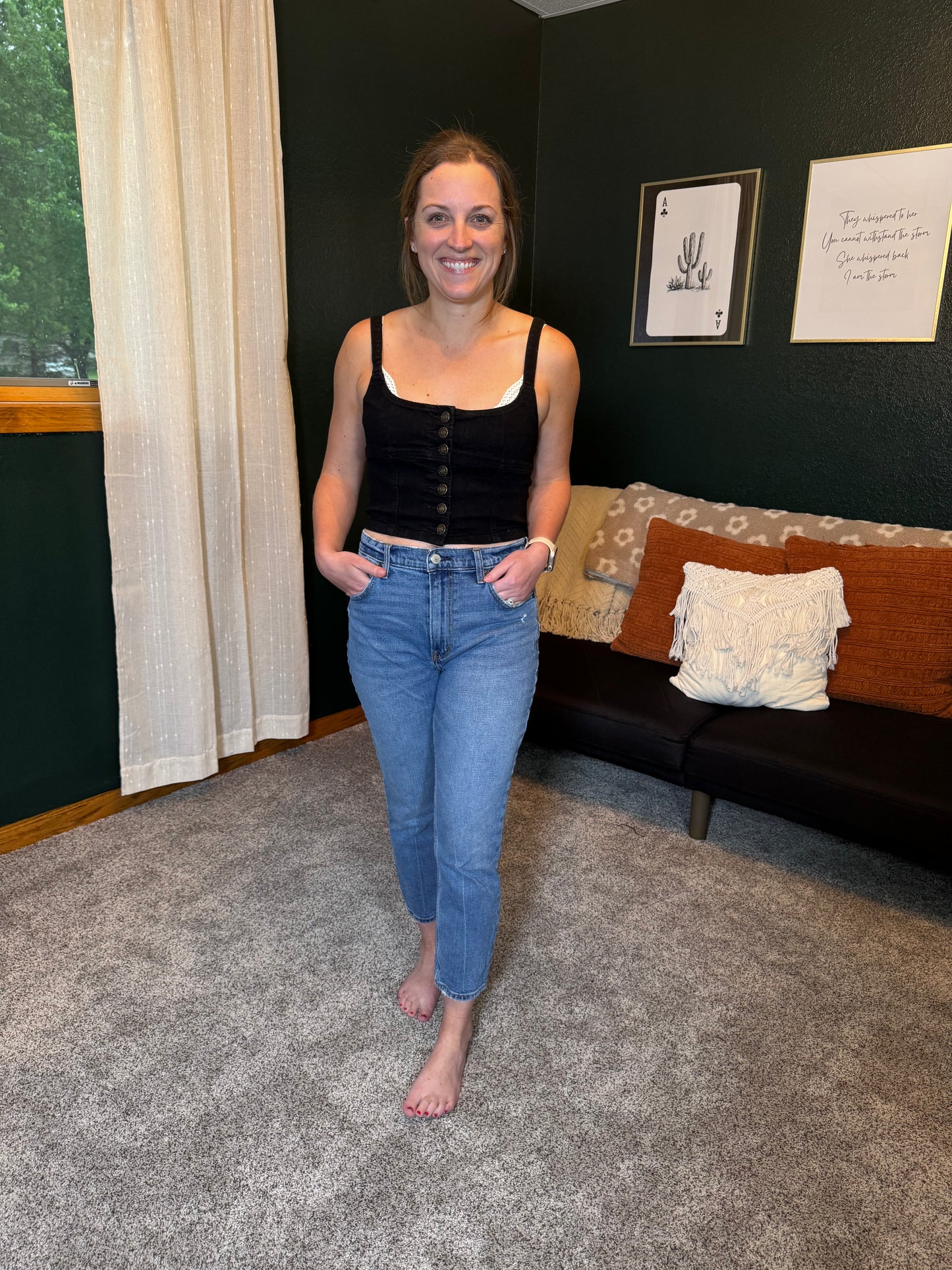 Midnight Muse Denim Tank