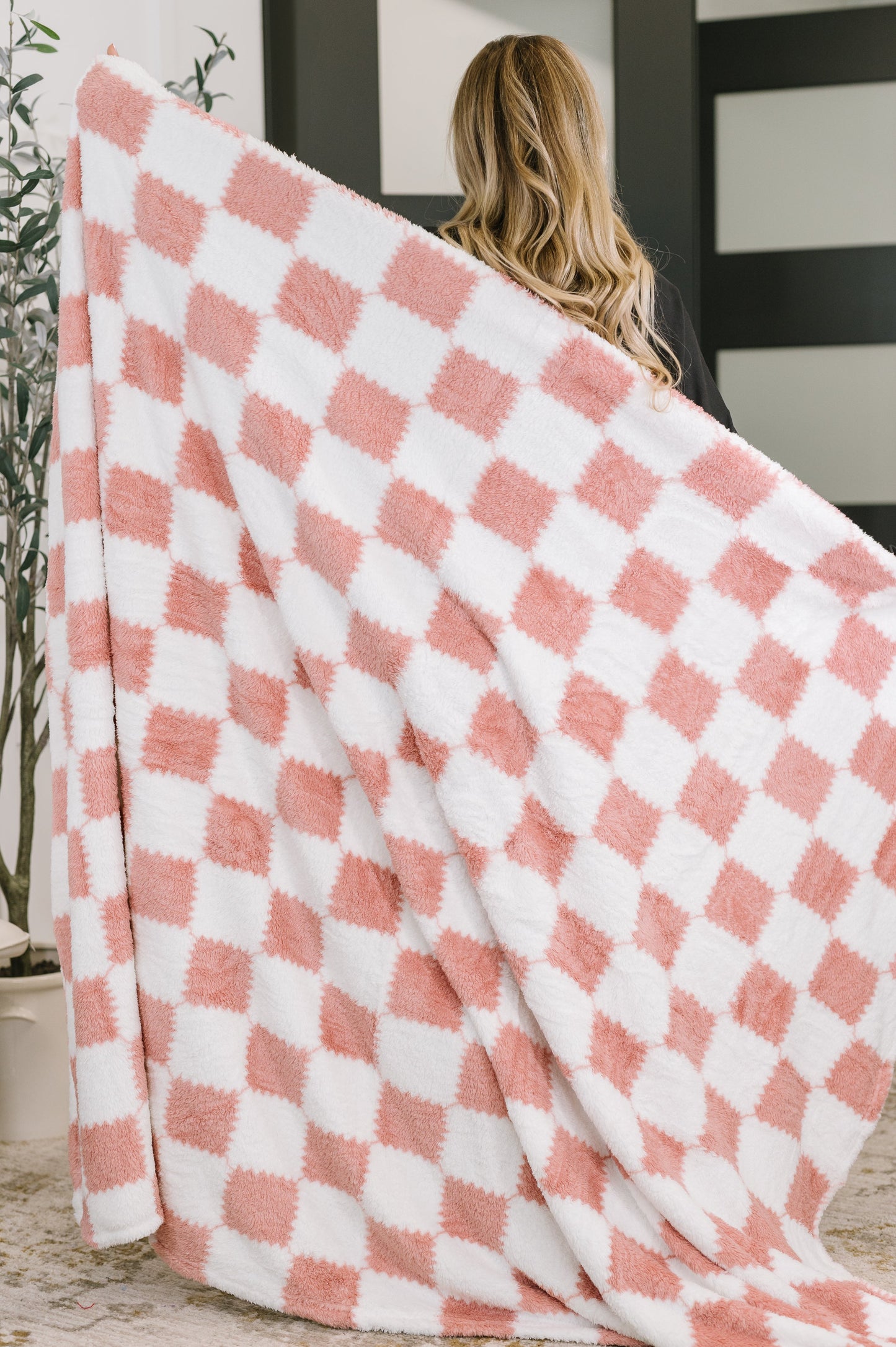 Cotton Candy Checks Blanket