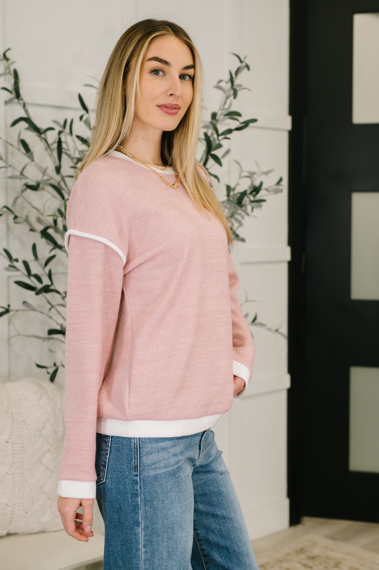 Feeling Restless Textured Drop Shoulder Top