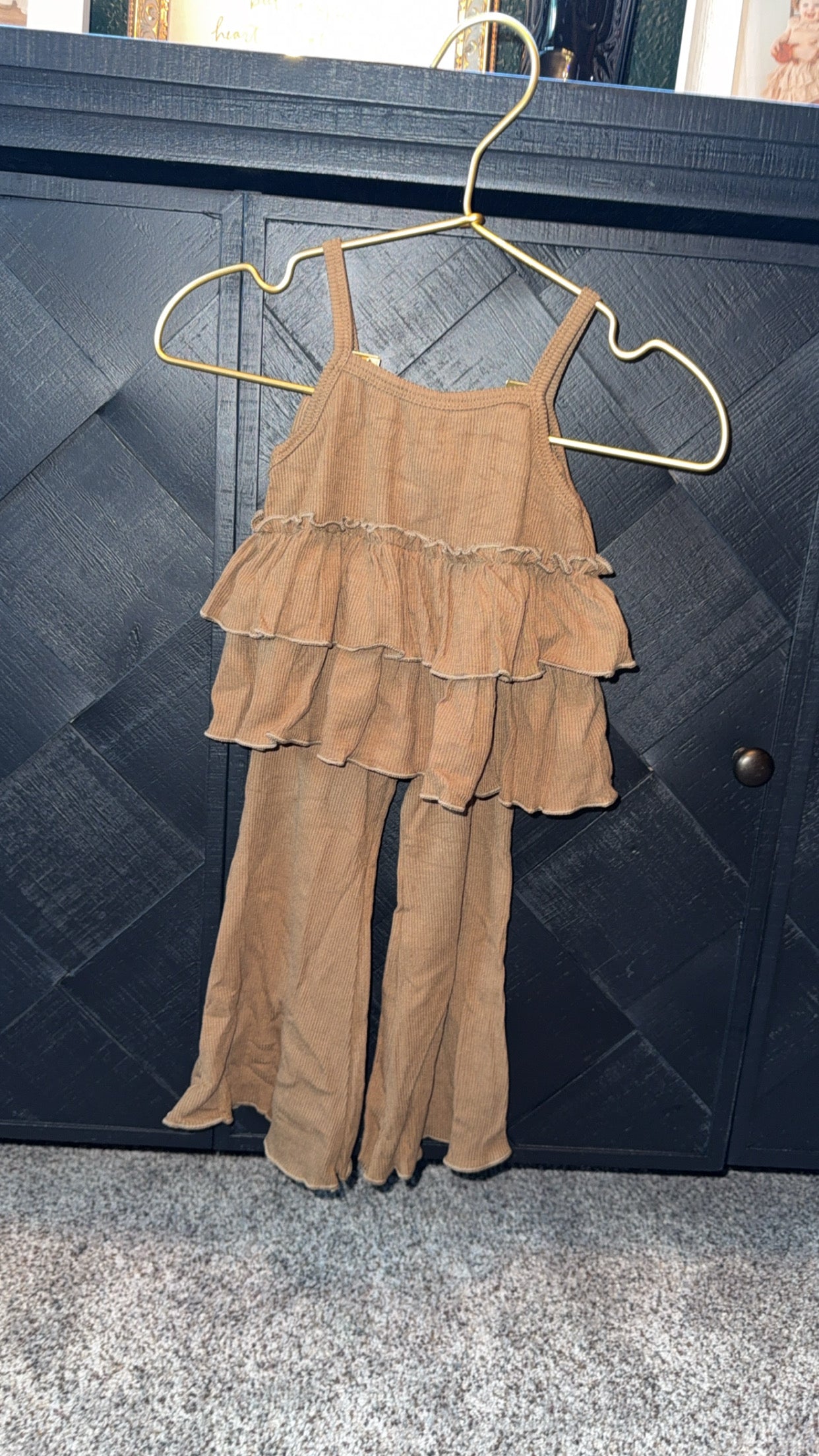 Presley Ruffle Tank Two-Piece Set