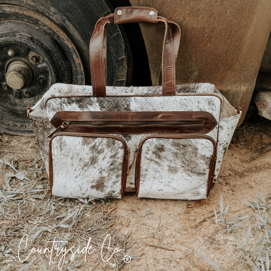 Saddlemen Cowhide Duffle Travel Bag