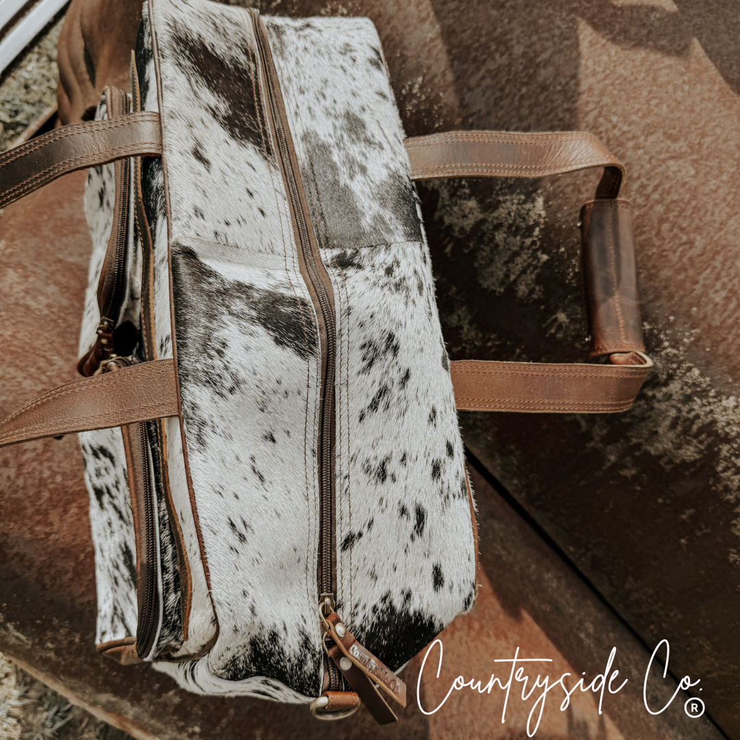 Saddlemen Cowhide Duffle Travel Bag